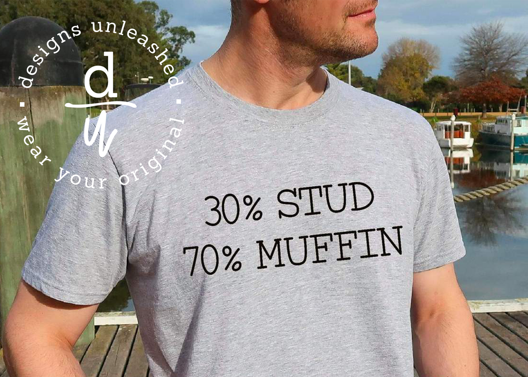 30% Stud 70% Muffin (Black Design)