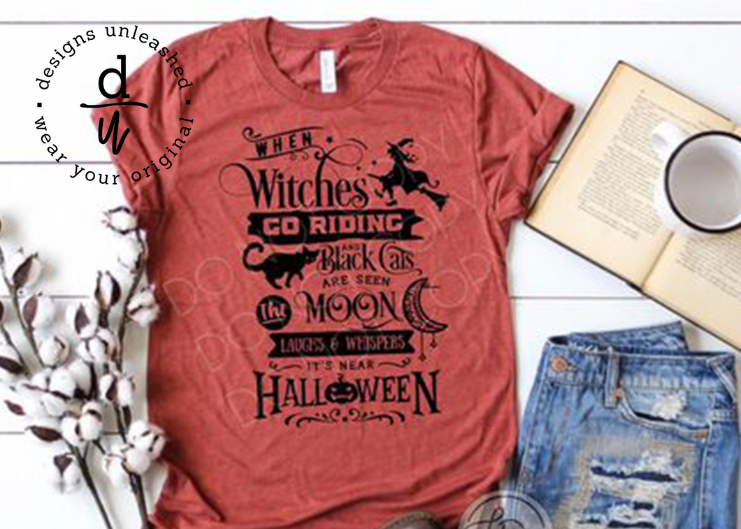 When Witches Go Riding (Black Design)