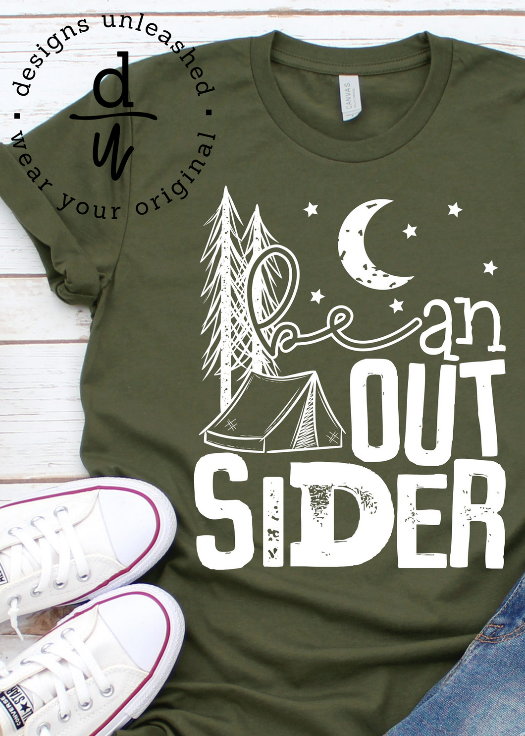 Be An Outsider-Camp (White Design)