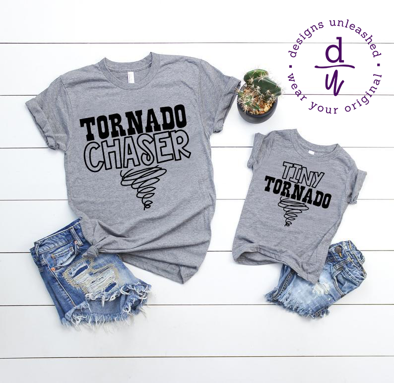 Tornado Chaser (Black Design) - Youth coordinating design available separately