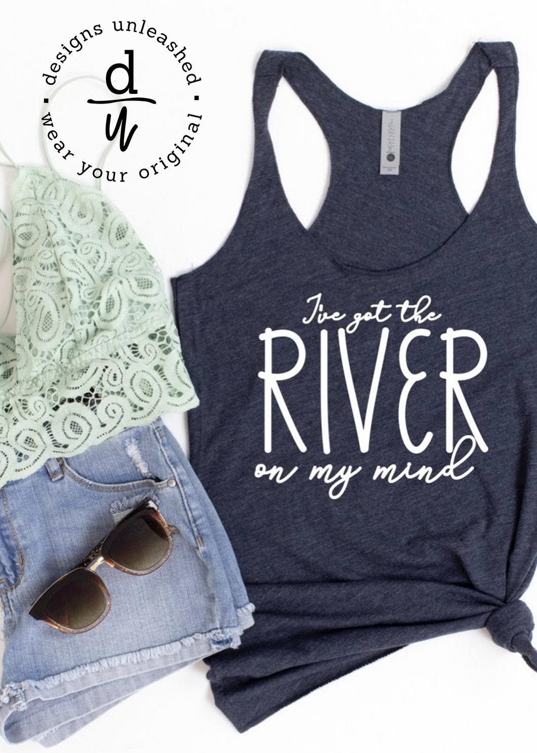 Just The River On My Mind (White Design)