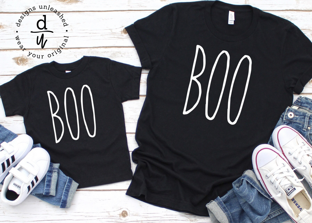 YOUTH/TODDLER BOO (White Design)--adult available separately